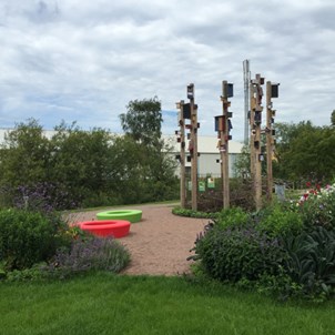 Utställningsplats om djur och natur i Bäckparken