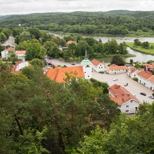 Utsikt över Bohus fästning från Kärleksstigen