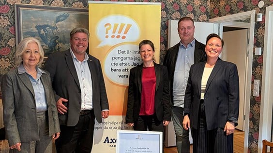 Fyra personer på rad